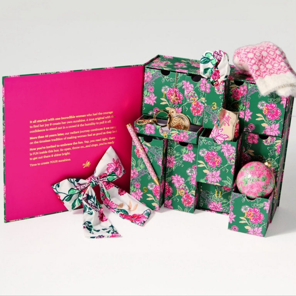Lilly Pulitzer 12 Days Holiday Countdown Gift Box